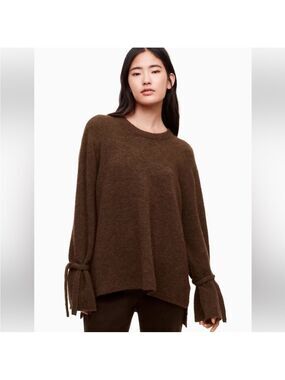 Aritzia The Group Babaton Malcorra Tie Sweater in Capre, Size 1